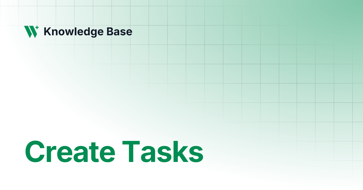 Create Tasks | Designer | Knowledge Base